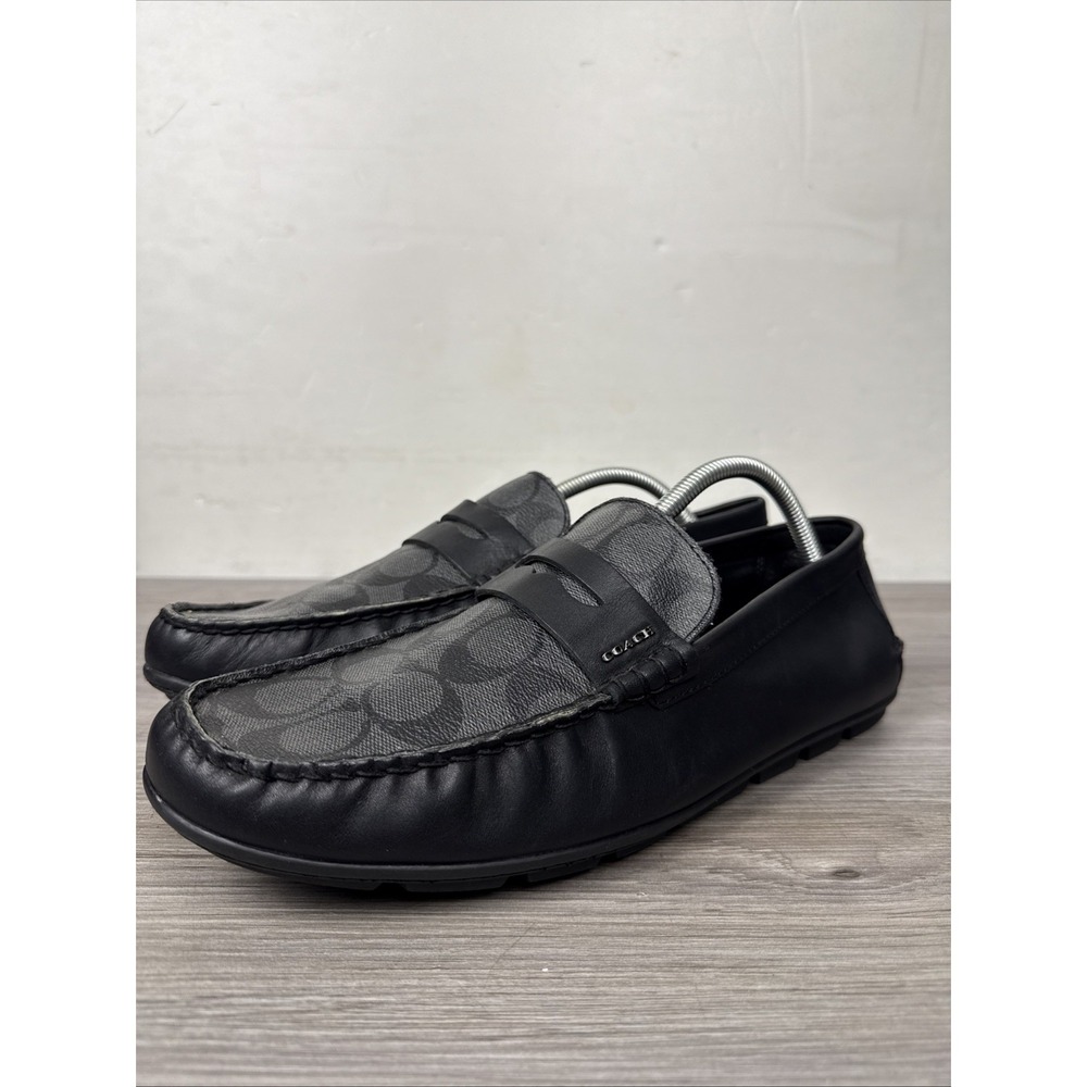 Coach Men's Mott Driver Sig FG2983 Casual‎ Loafer Shoes Black Size 11